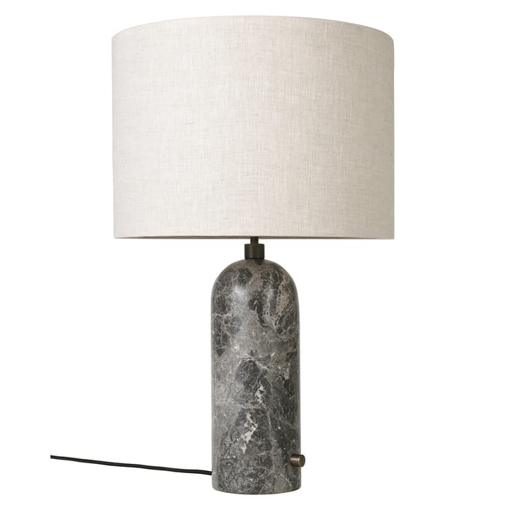 Lampe de table Gravity L - Marbre gris-toile - GUBI