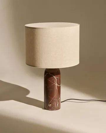 Lampe de table Gravity L - Maroon marble-canvas - GUBI