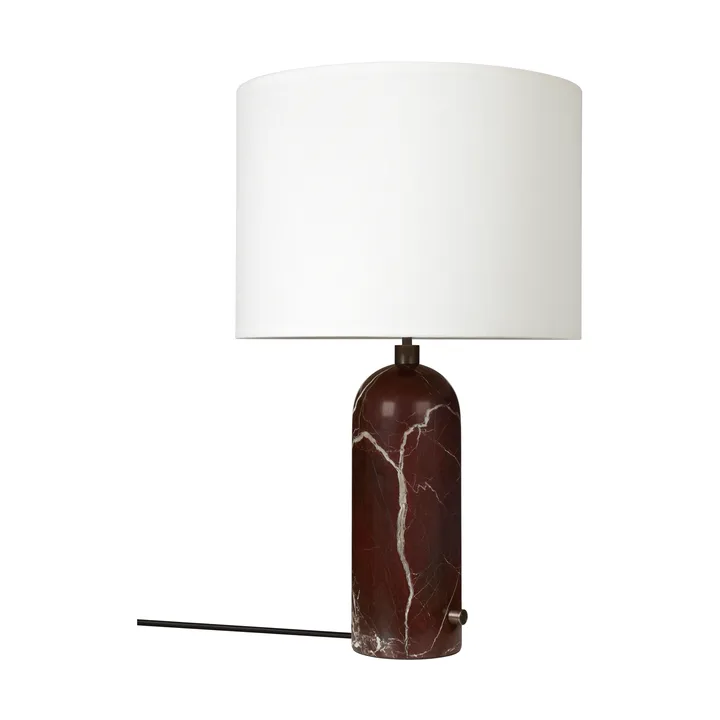 Lampe de table Gravity L - Maroon marble-white - GUBI