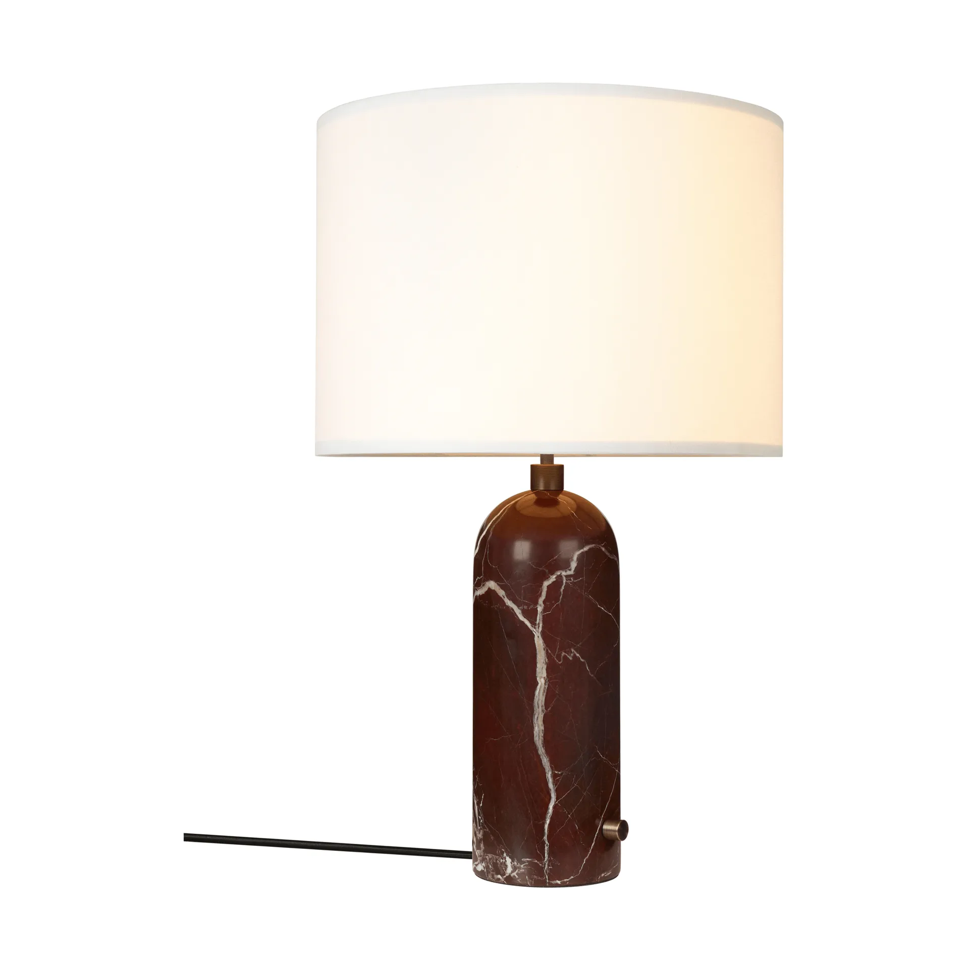 Lampe de table Gravity L, Maroon marble-white GUBI