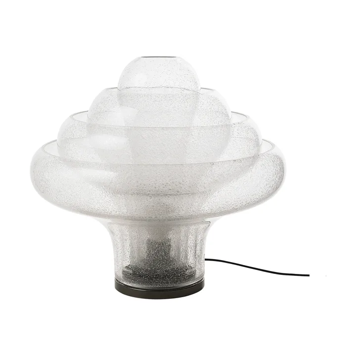 Lampe de table Lotus - Bubble-chrome noir, 42 cm - GUBI