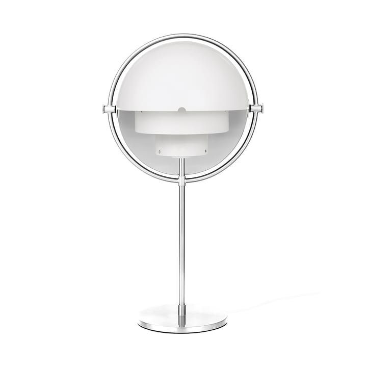 Lampe de table Multi-Lite - Chrome-blanc - Gubi