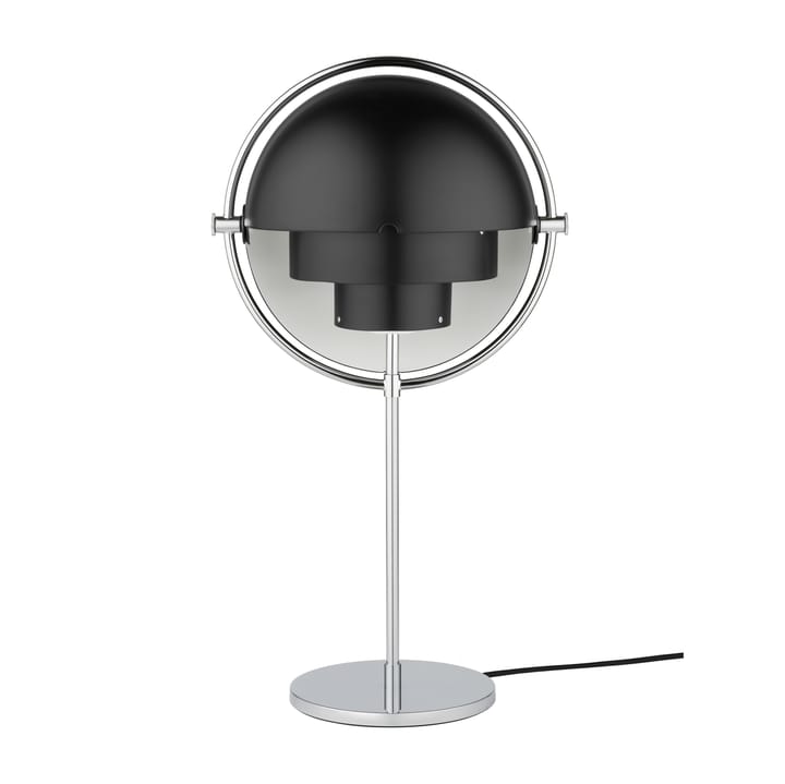 Lampe de table Multi-Lite - Chrome-noir - Gubi