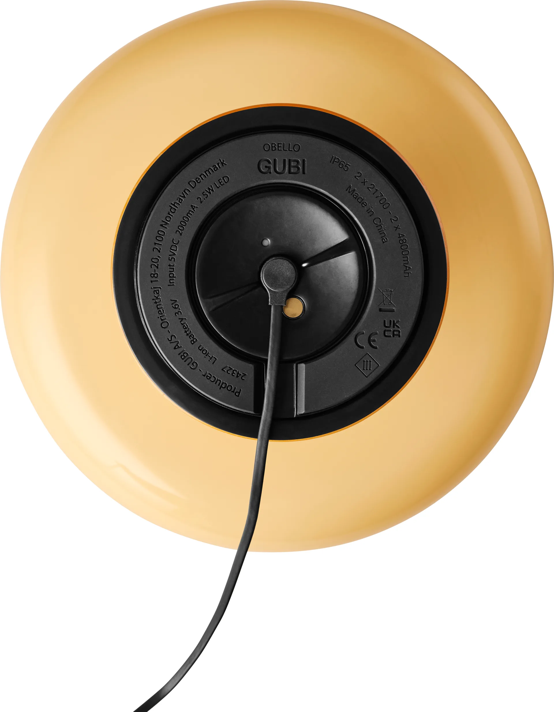 Lampe de table Obello, Mellow yellow GUBI