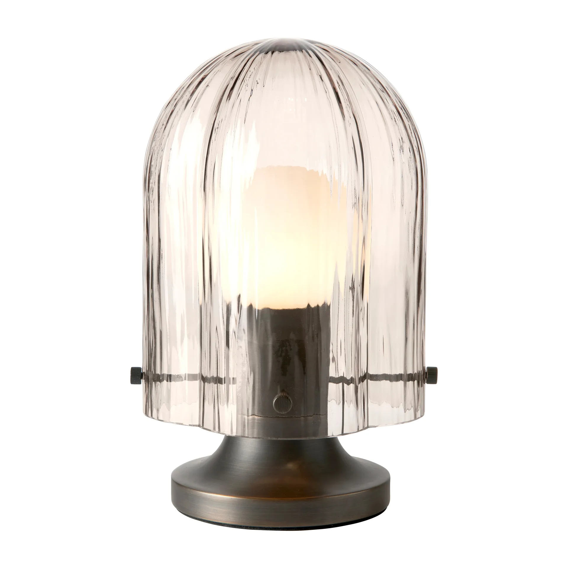 Lampe de table Seine Ø17,2x26,2 cm, Brass-smoke GUBI