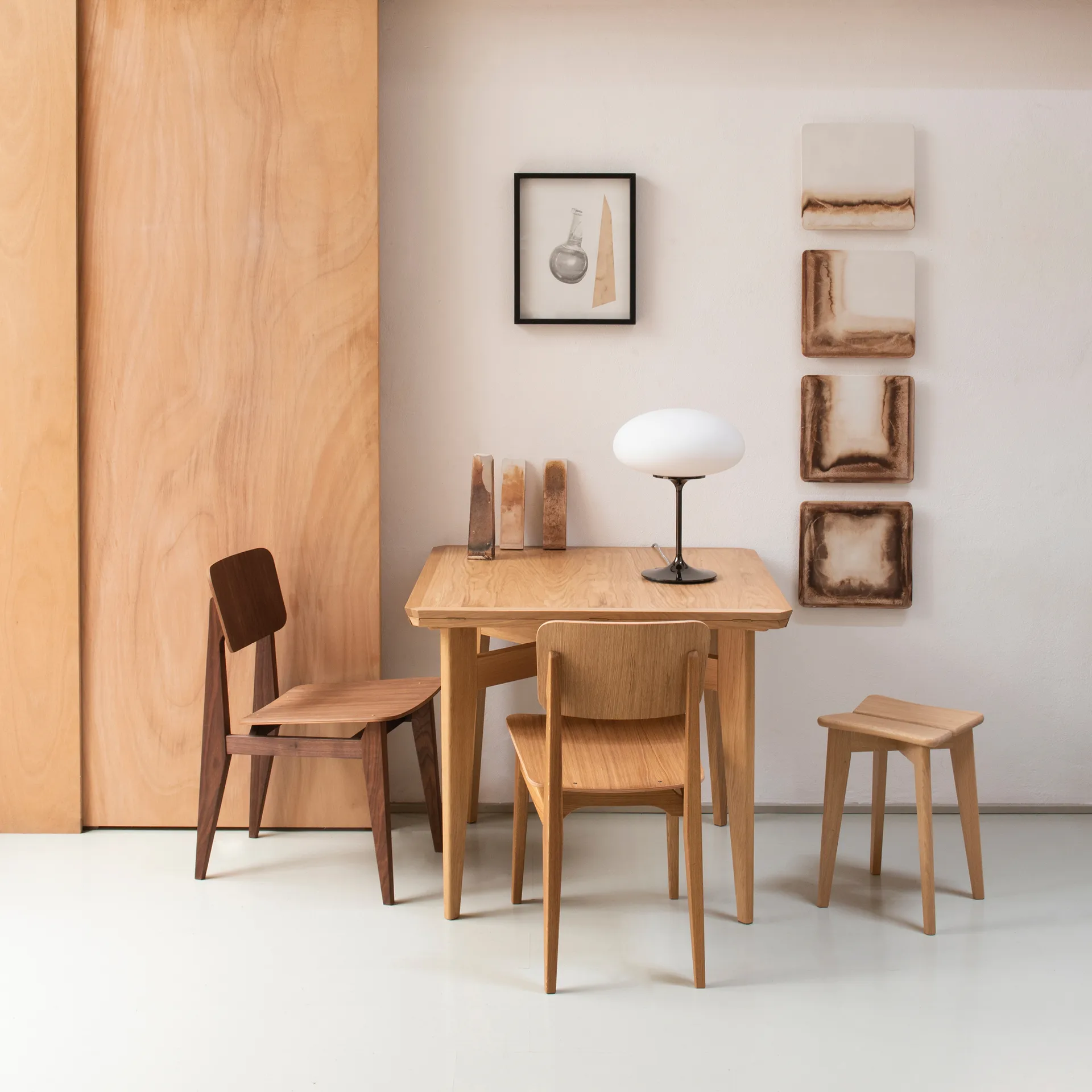 Lampe de table Stemlite 42 cm, Black Chrome GUBI