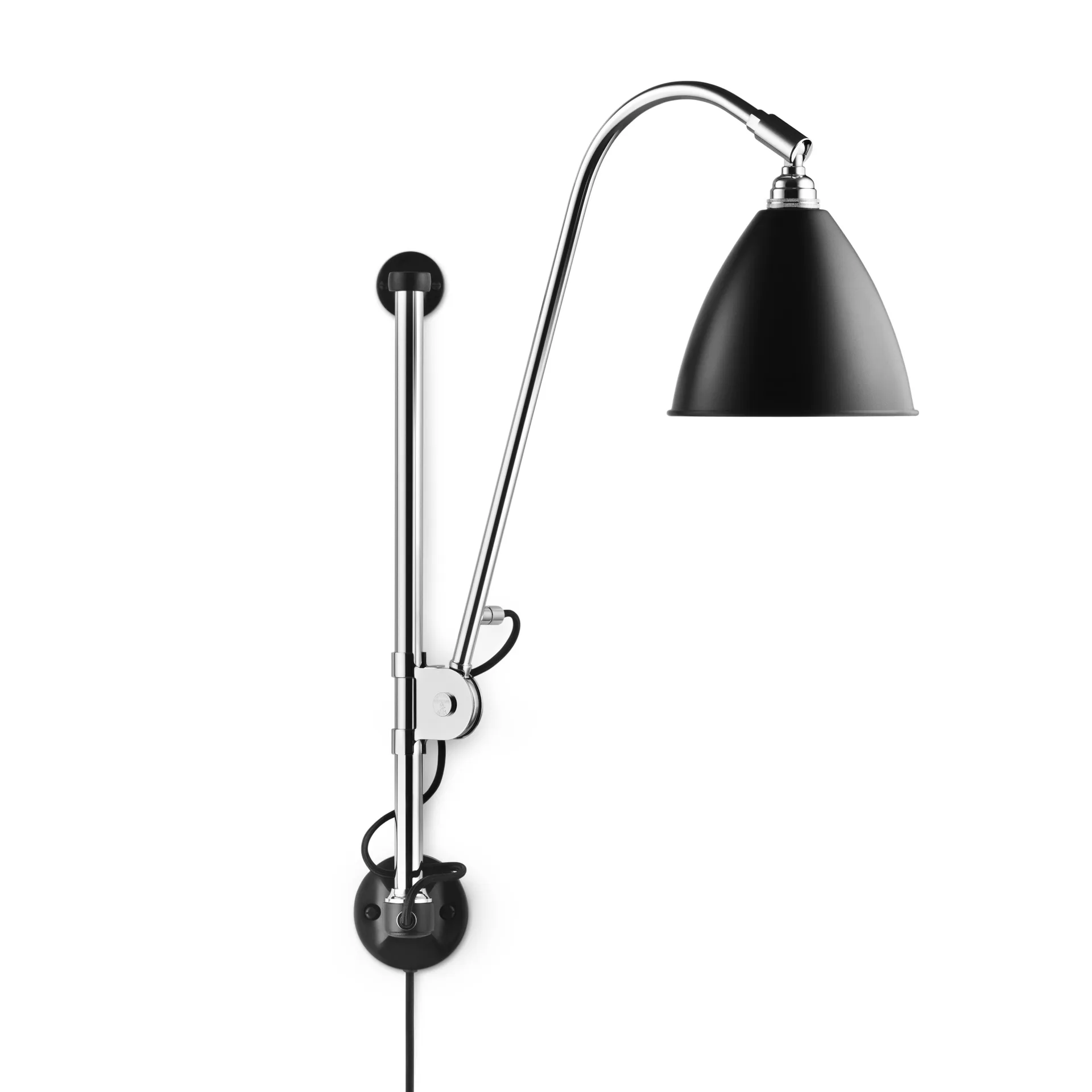 Lampe murale Bestlite BL5, Noir-chrome GUBI
