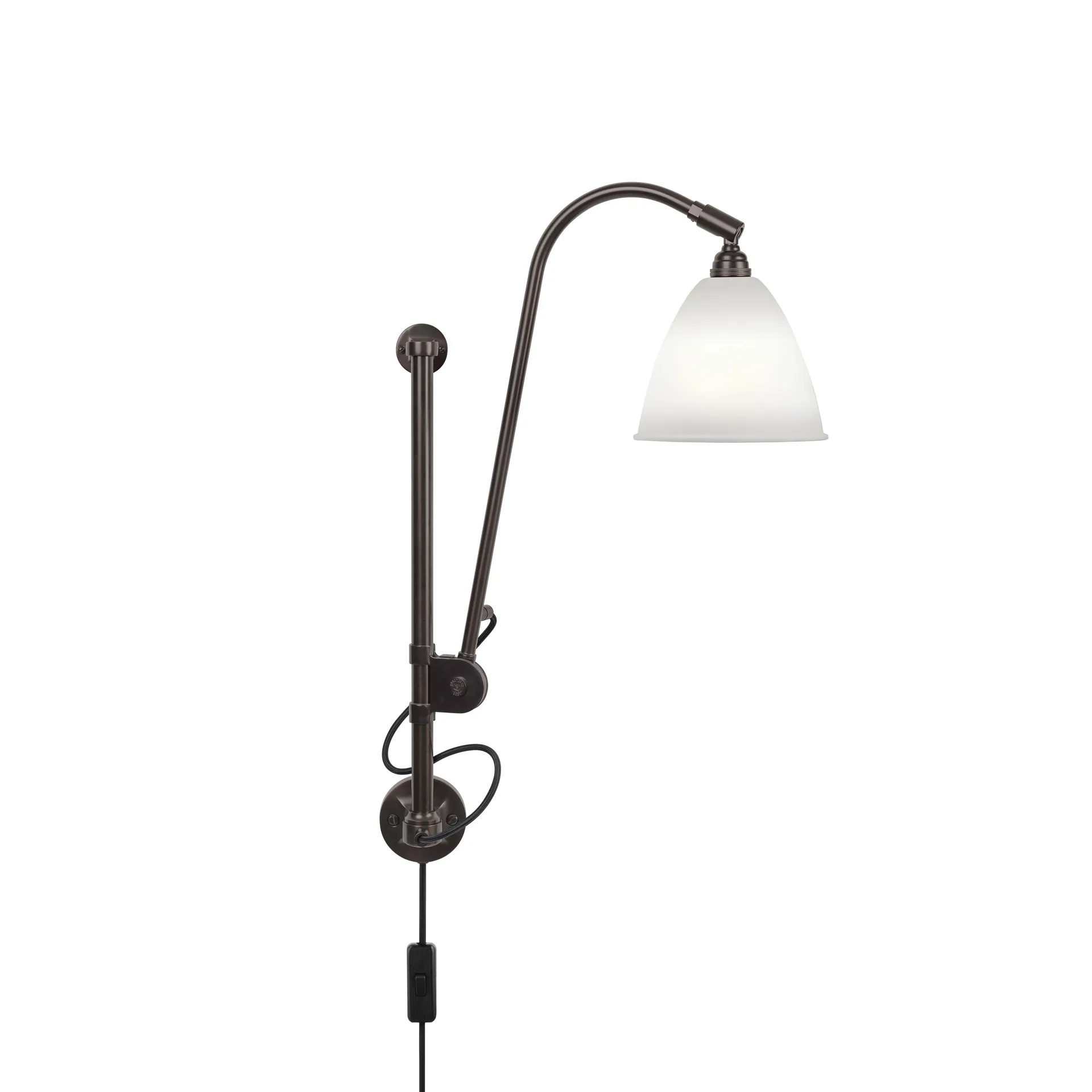 Lampe murale Bestlite BL5, Porcelaine-noir GUBI