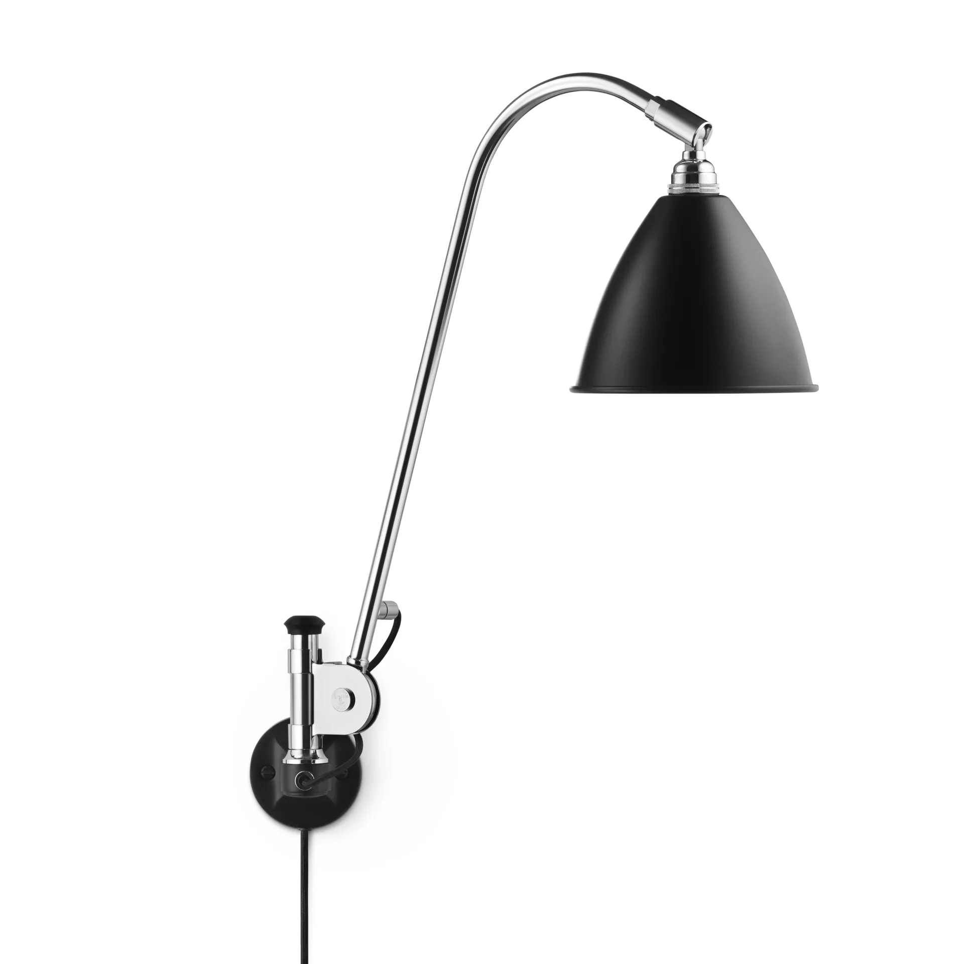 Lampe murale Bestlite BL6, noir-chrome GUBI