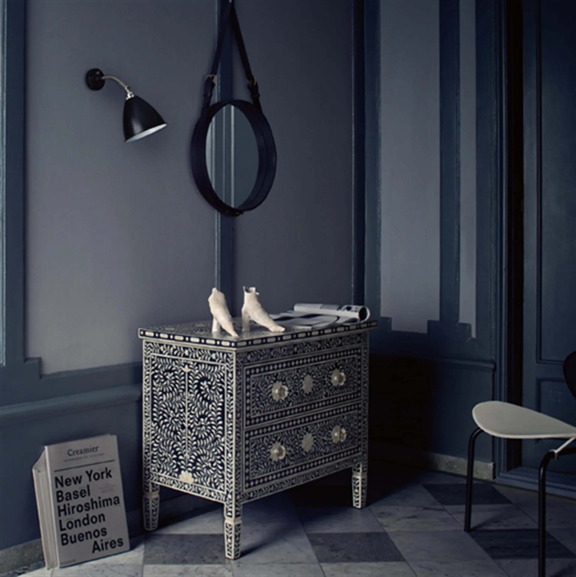 Lampe murale Bestlite BL7, noir-chrome GUBI