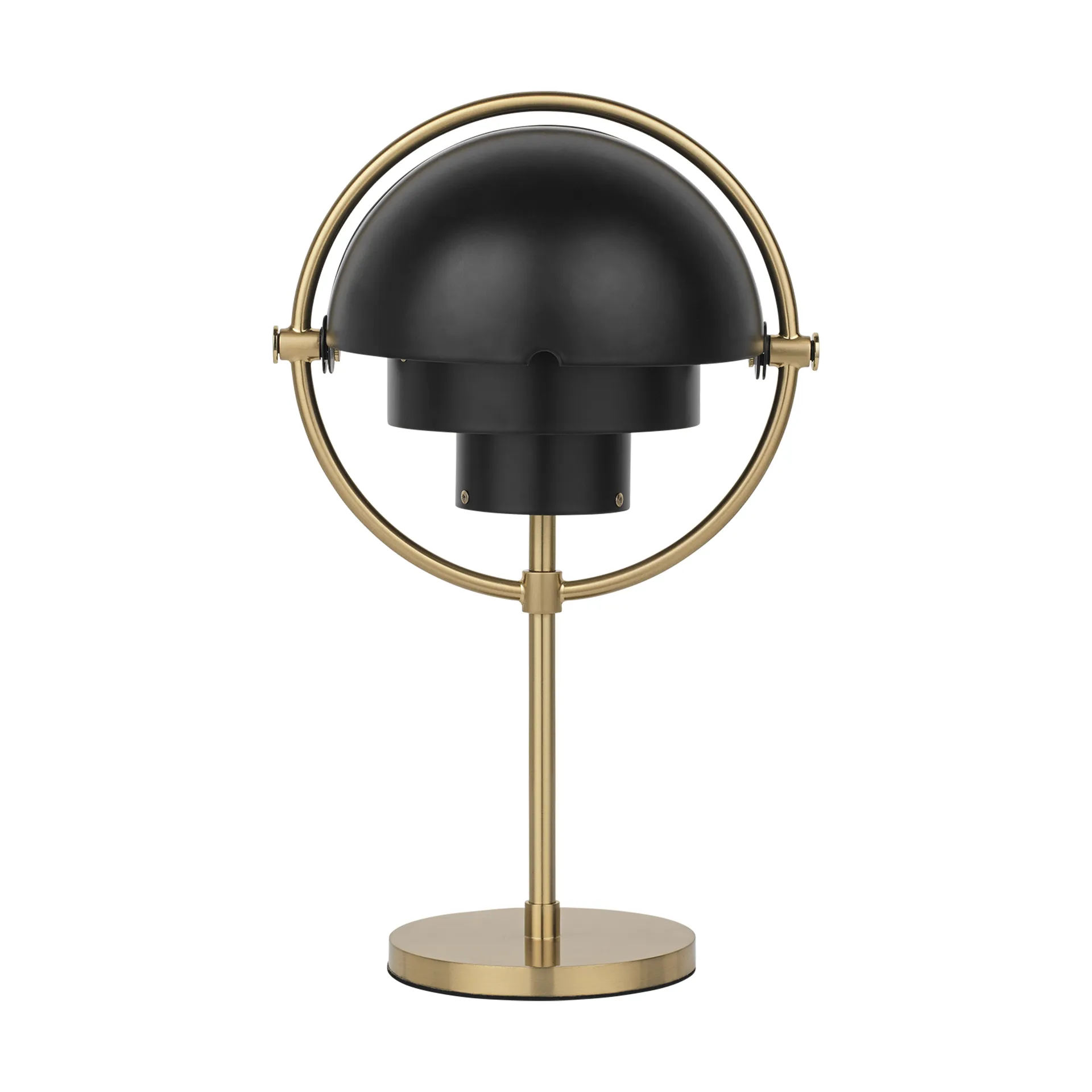 Lampe portable Multi-Lite, Black semi matt-brass GUBI
