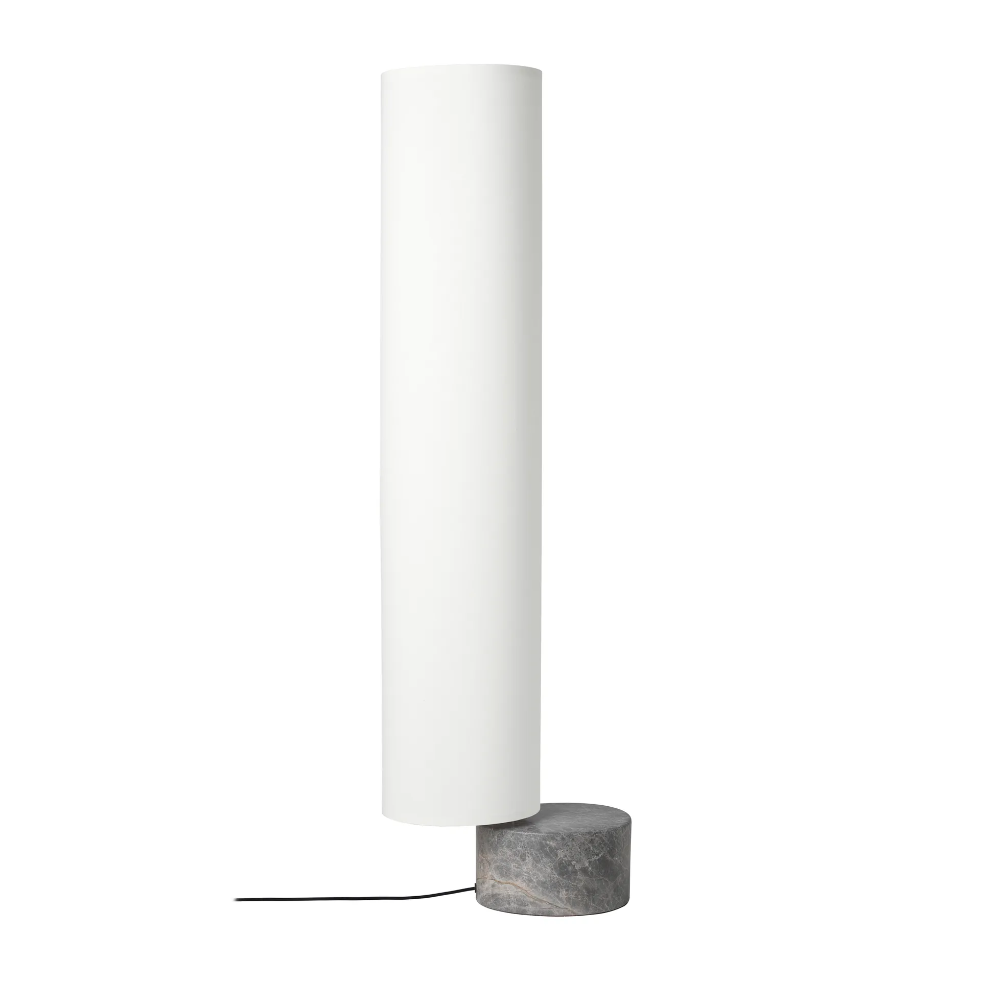 Lampe sur pied Unbound 120 cm, Blanc-marbre gris GUBI