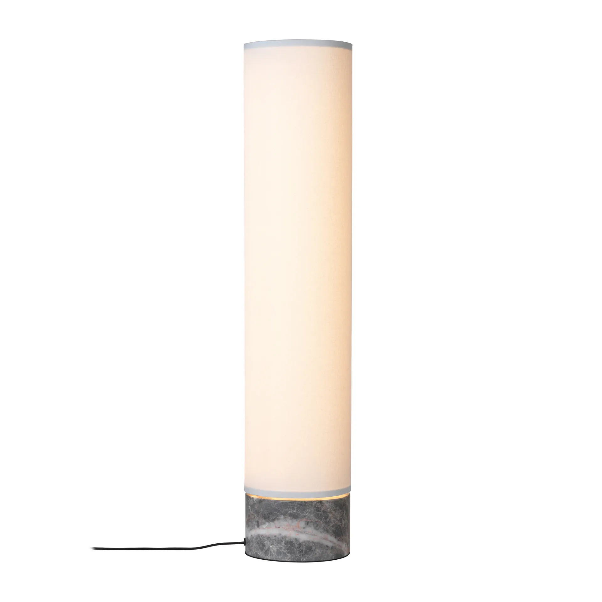 Lampe sur pied Unbound 80 cm, Blanc-marbre gris GUBI