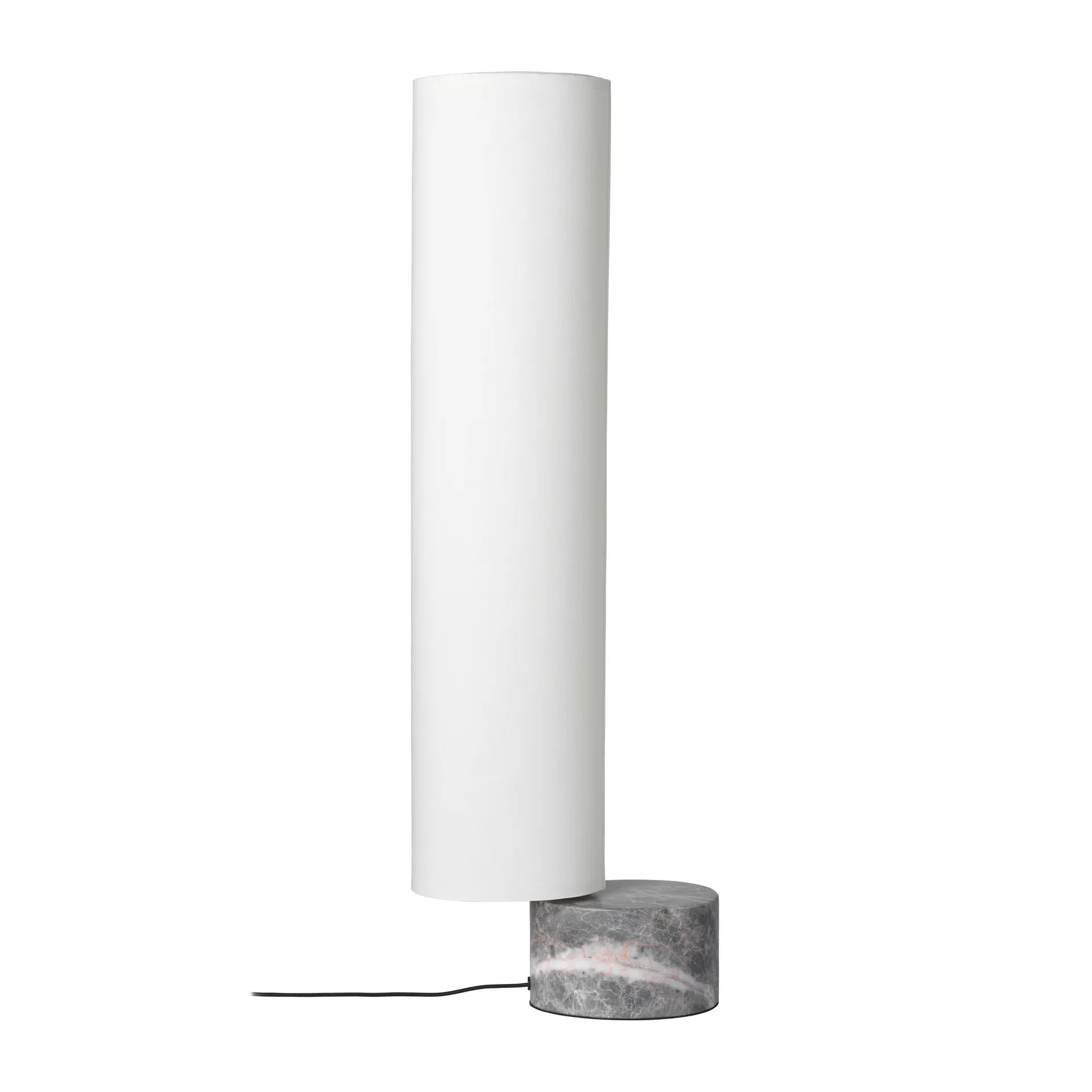 Lampe sur pied Unbound 80 cm, Blanc-marbre gris GUBI