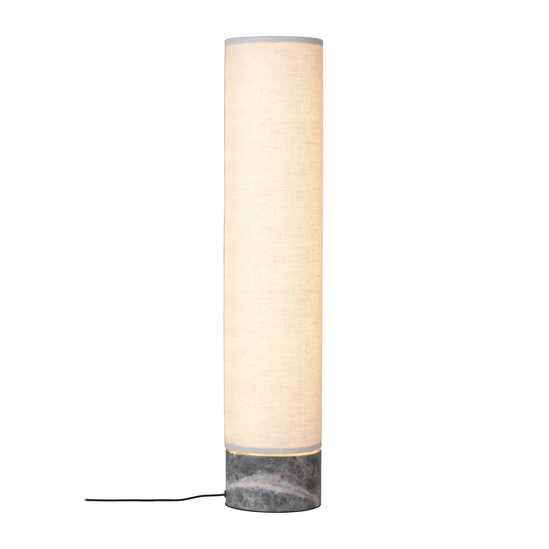 Lampe sur pied Unbound 80 cm, Toile-marbre gris GUBI