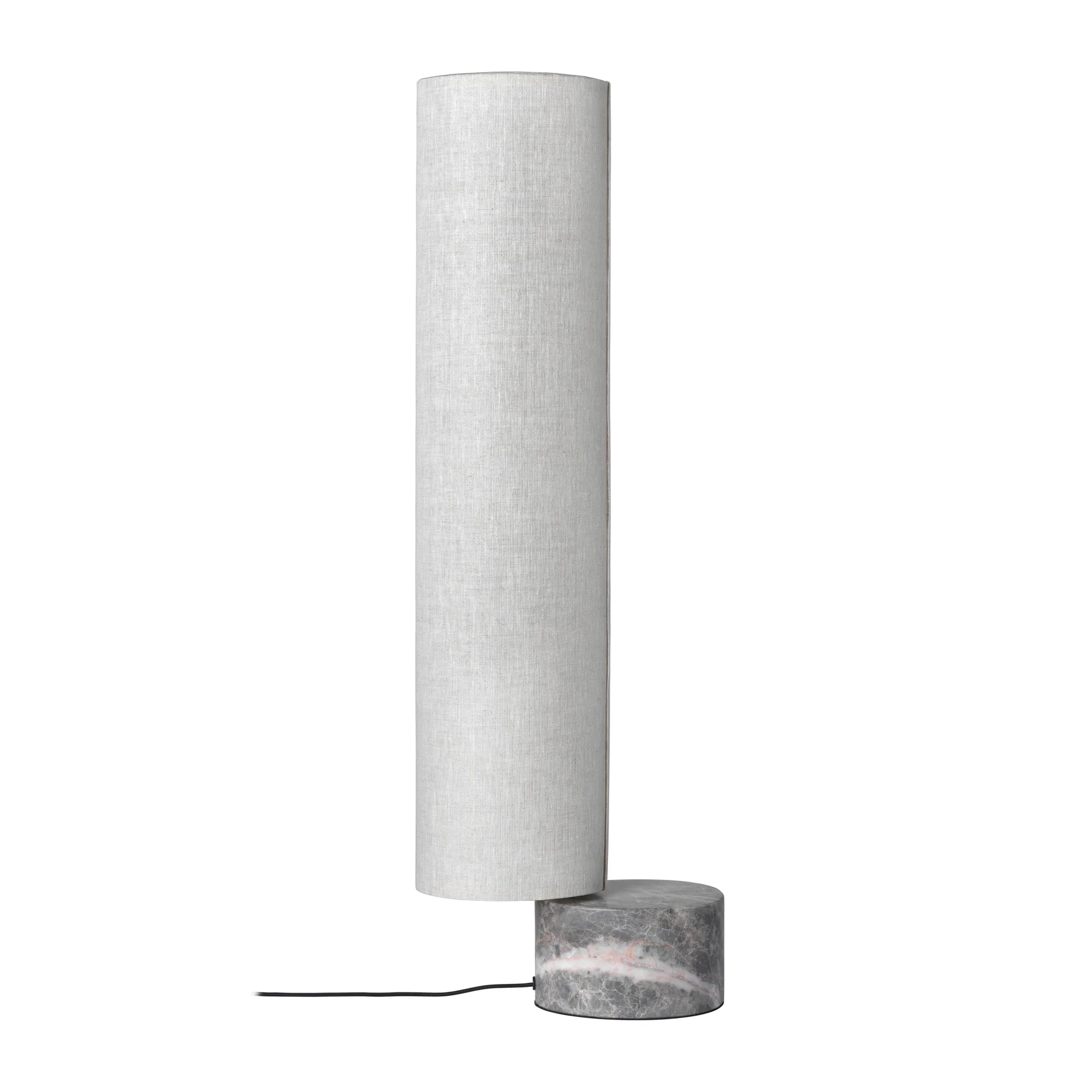 Lampe sur pied Unbound 80 cm, Toile-marbre gris GUBI