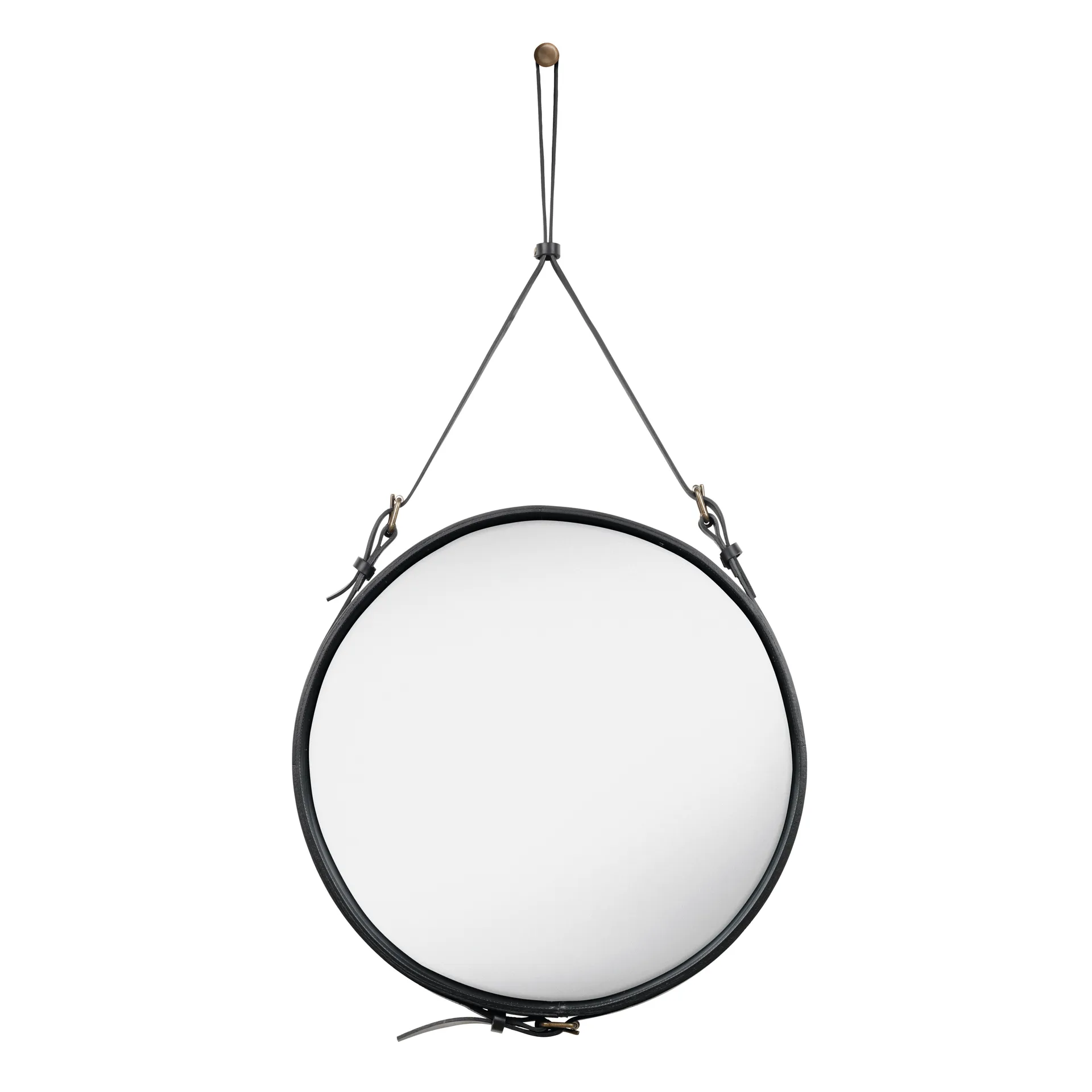 Miroir Adnet Circulaire M, Noir GUBI