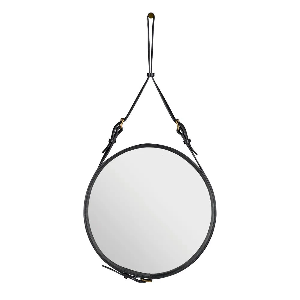 Miroir Adnet Circulaire S, noir GUBI
