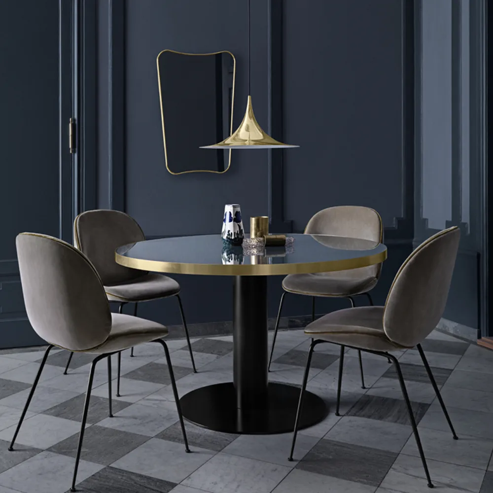 Miroir F.A.33, black brass, grand GUBI