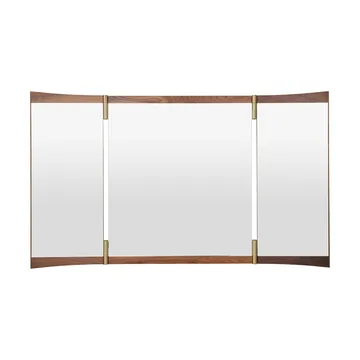 Miroir Vanity 3 - Noyer-laiton - GUBI
