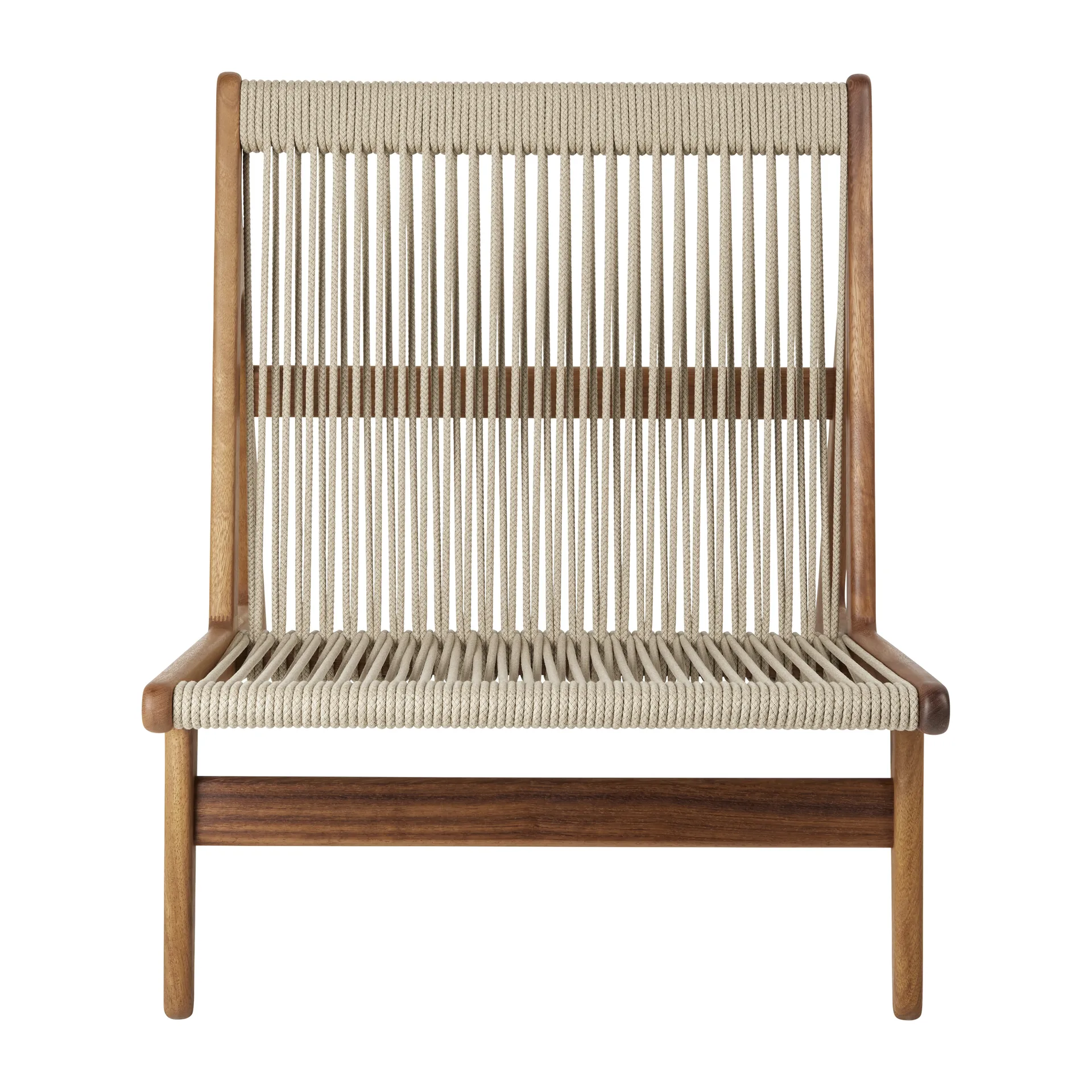 MR01 Initial outdoor lounge chair, Bois d'iroko huilé GUBI
