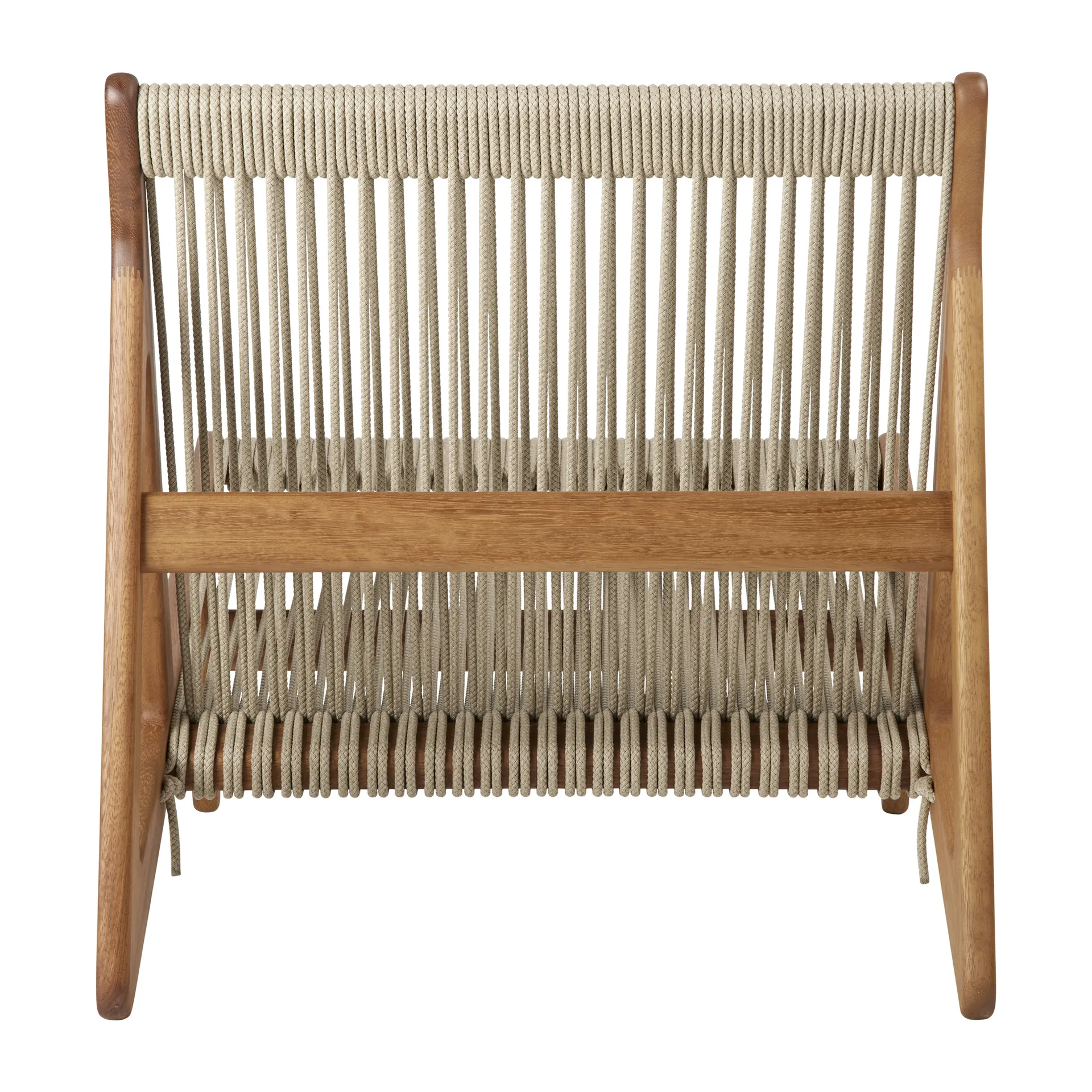 MR01 Initial outdoor lounge chair, Bois d'iroko huilé GUBI