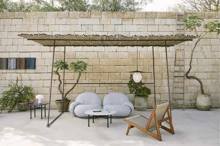 MR01 Initial outdoor lounge chair - Bois d'iroko huilé - GUBI