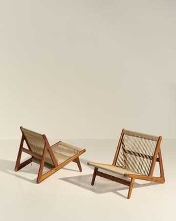 MR01 Initial outdoor lounge chair - Bois d'iroko huilé - GUBI