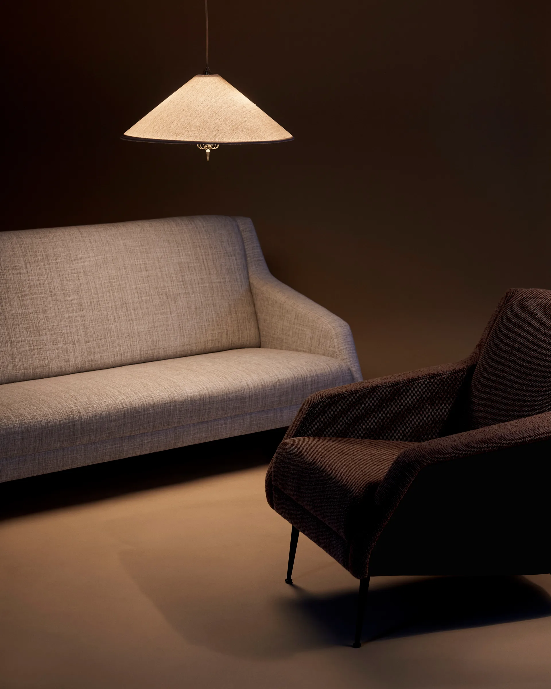 Plafonnier 1967, Toile-laiton GUBI