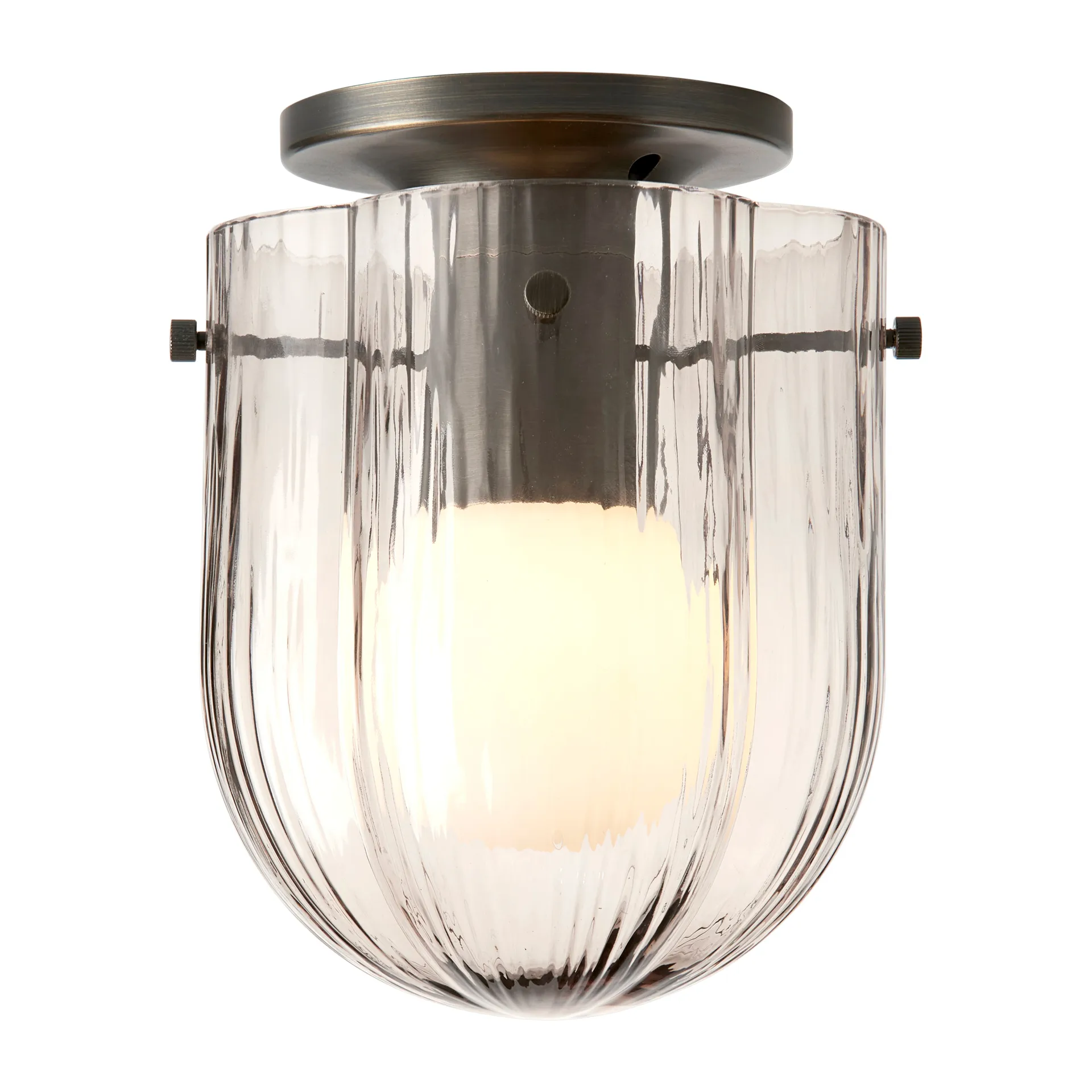 Plafonnier Seine Ø17,2 cm, Brass-smoke GUBI