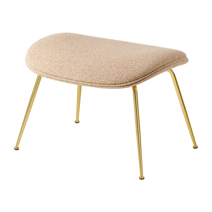 Repose-pieds Beetle Ottoman conic base entièrement revêtu - Around bouclé 004-brass - GUBI