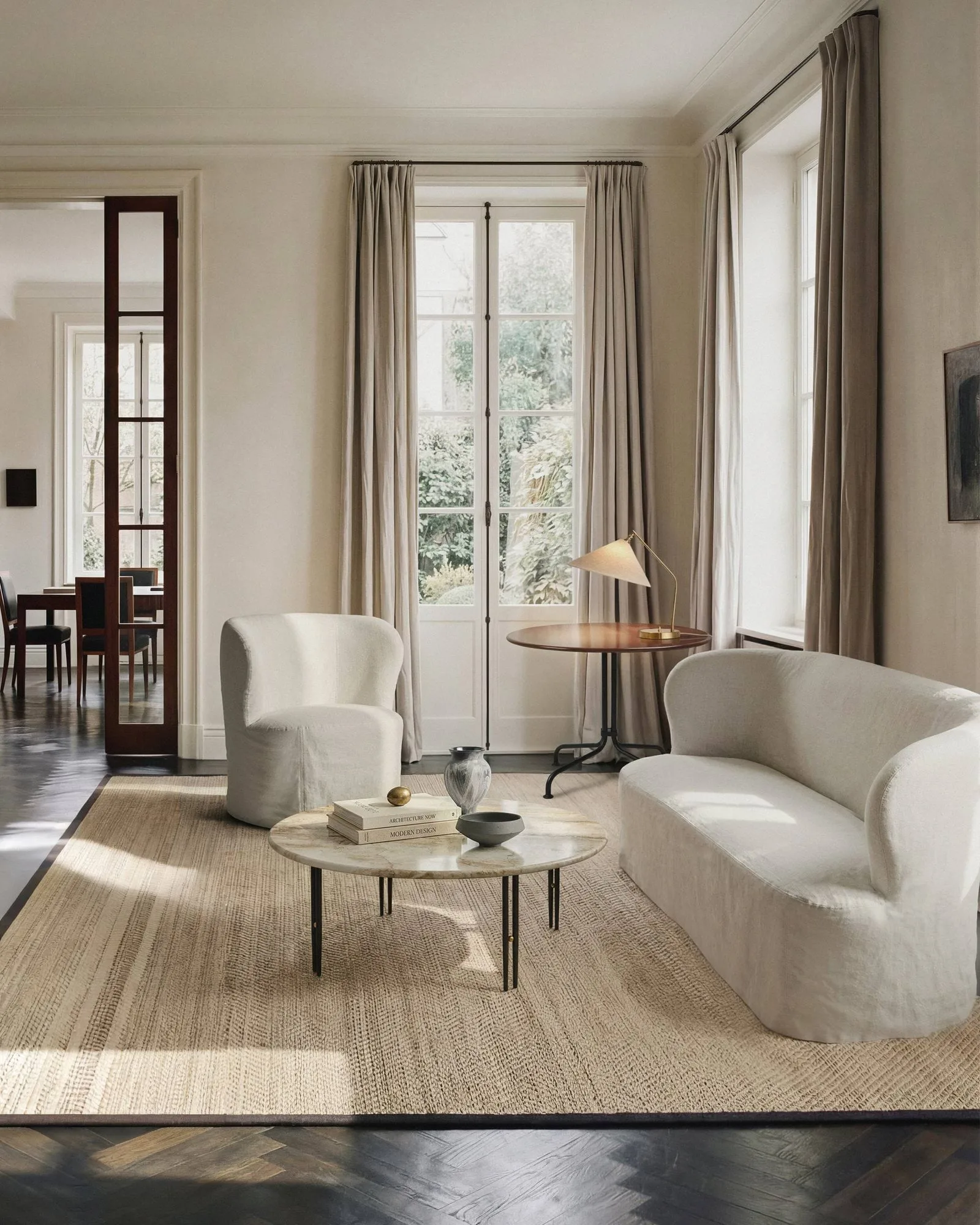 Stay Slipcover canapé, Linen 0023, 260x95 cm, 4 places GUBI