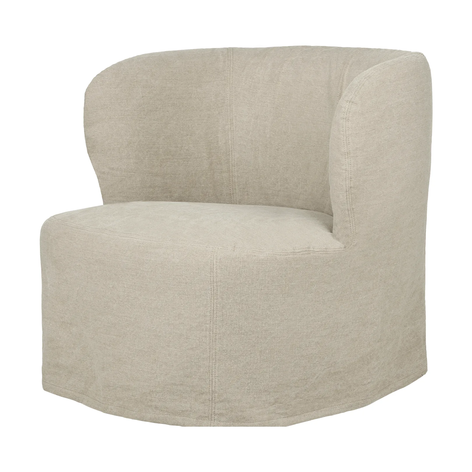 Stay Slipcover fauteuil lounge, Linen 0023, taille L GUBI
