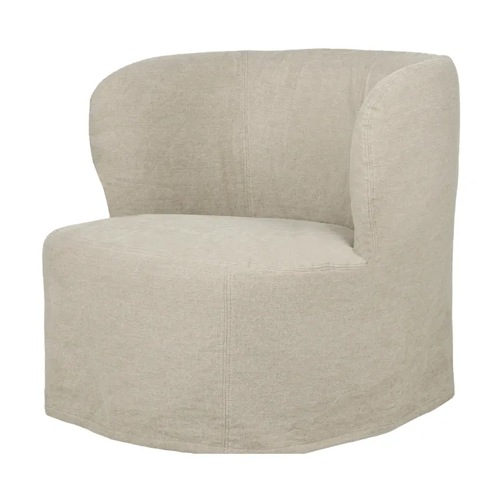 Stay Slipcover fauteuil lounge - Linen 0023, taille L - GUBI