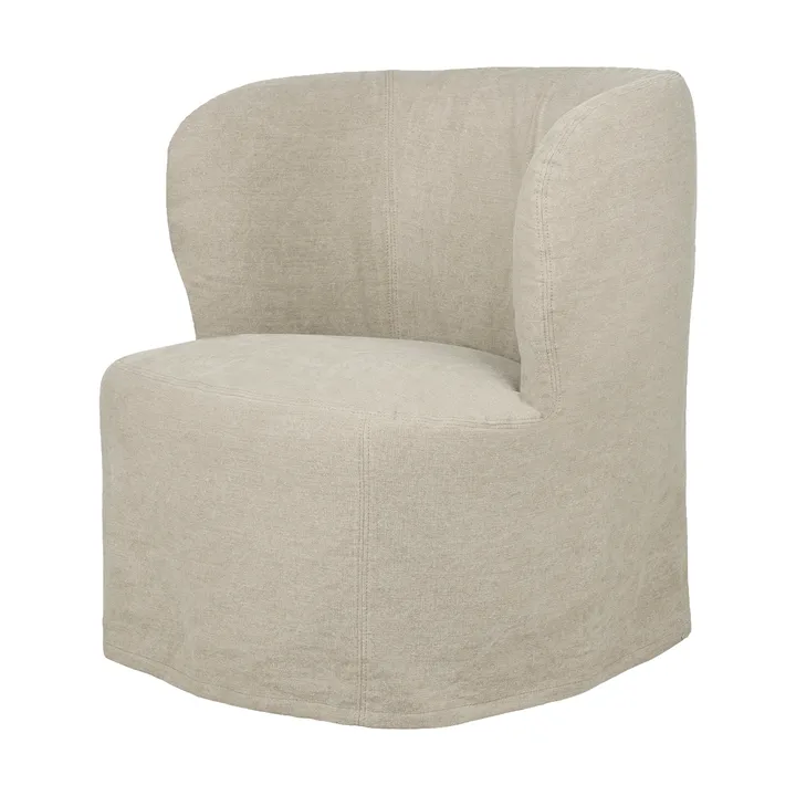 Stay Slipcover fauteuil lounge - Linen 0023, taille S - GUBI