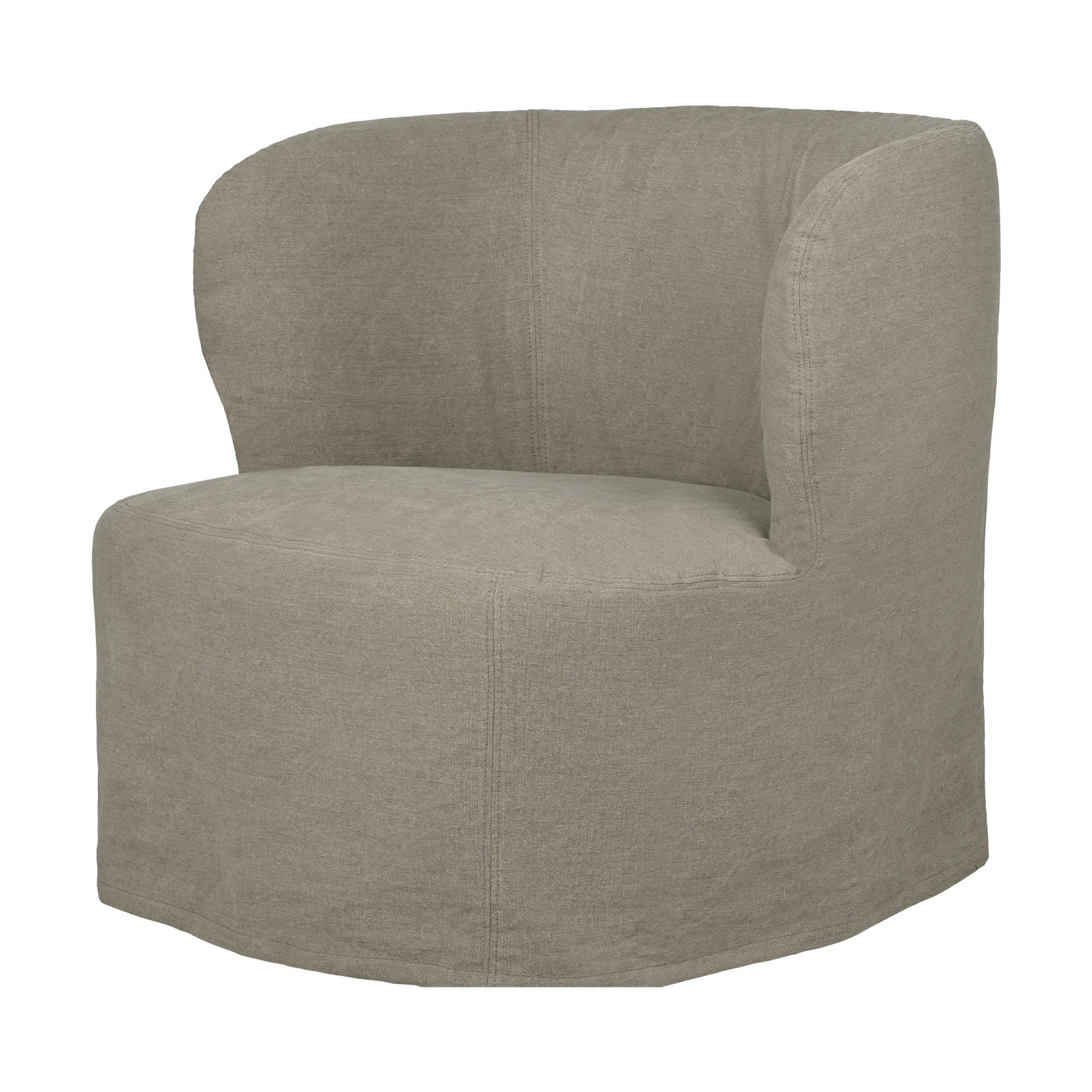 Stay Slipcover fauteuil lounge, Linen 0024, taille L GUBI