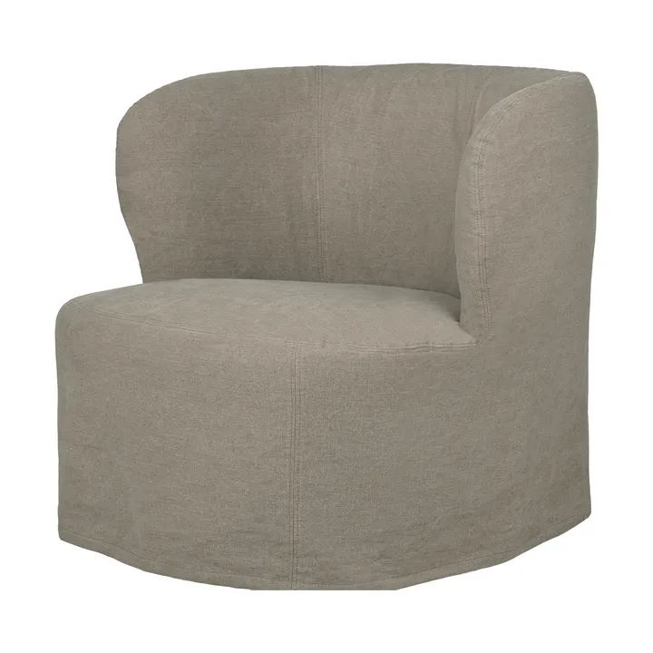 Stay Slipcover fauteuil lounge - Linen 0024, taille L - GUBI