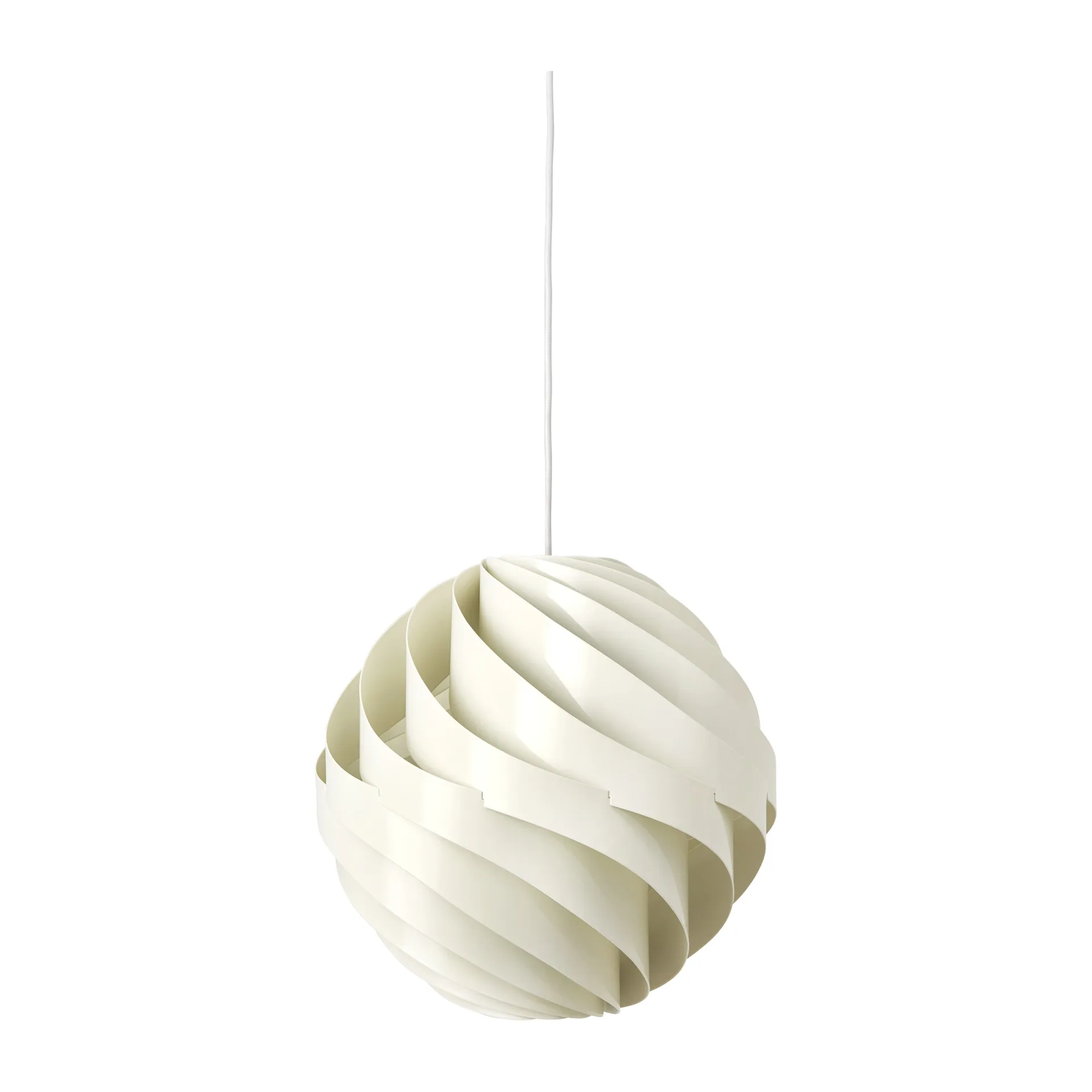 Suspension Turbo brillant Ø36 cm, Blanc d'albâtre GUBI