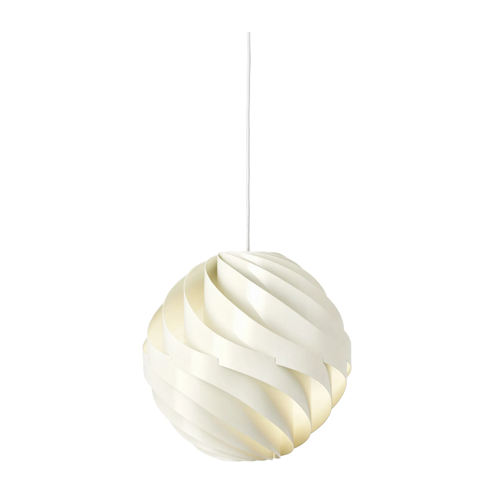 Suspension Turbo brillant Ø36 cm, Blanc d'albâtre GUBI