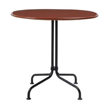 Table à manger Carmel Bistro, 75x75 cm - Rock red-black semi matt - GUBI