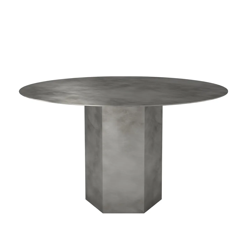 Table à manger Epic Steel, misty grey GUBI