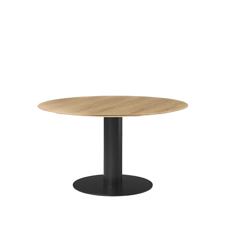 Table à manger Gubi 2.0 - oak, ø130, structure noire - GUBI