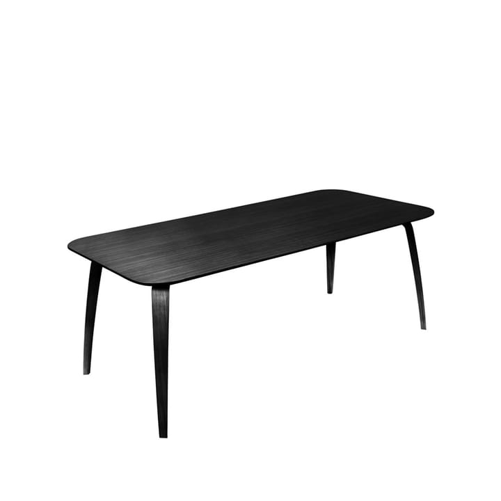 Table à manger Gubi rectangulaire - black stained ash - GUBI