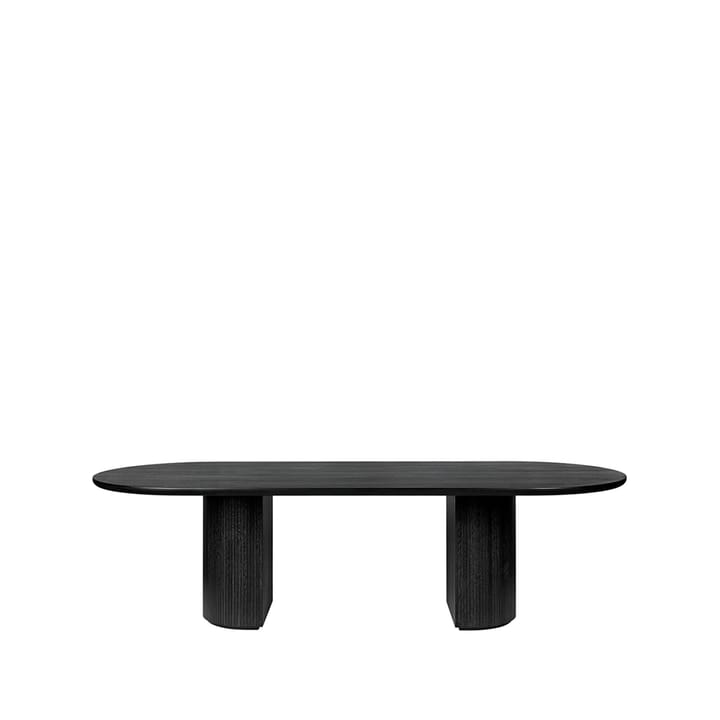 Table à manger Moon ellipse - oak brown/black stained - GUBI