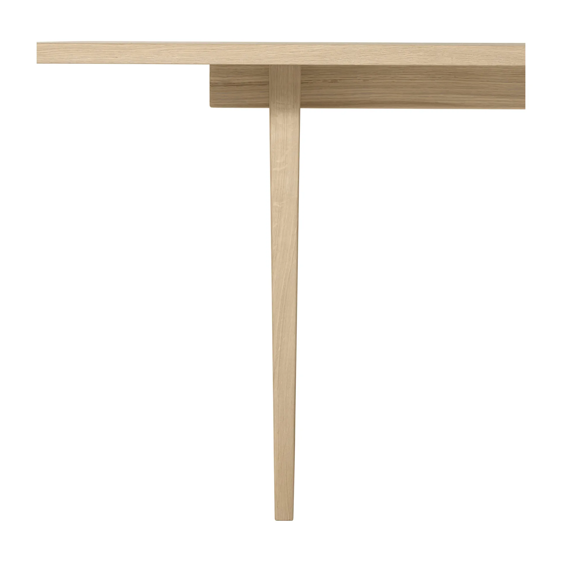 Table à manger Private 100x260 cm, Chêne teinté clair GUBI