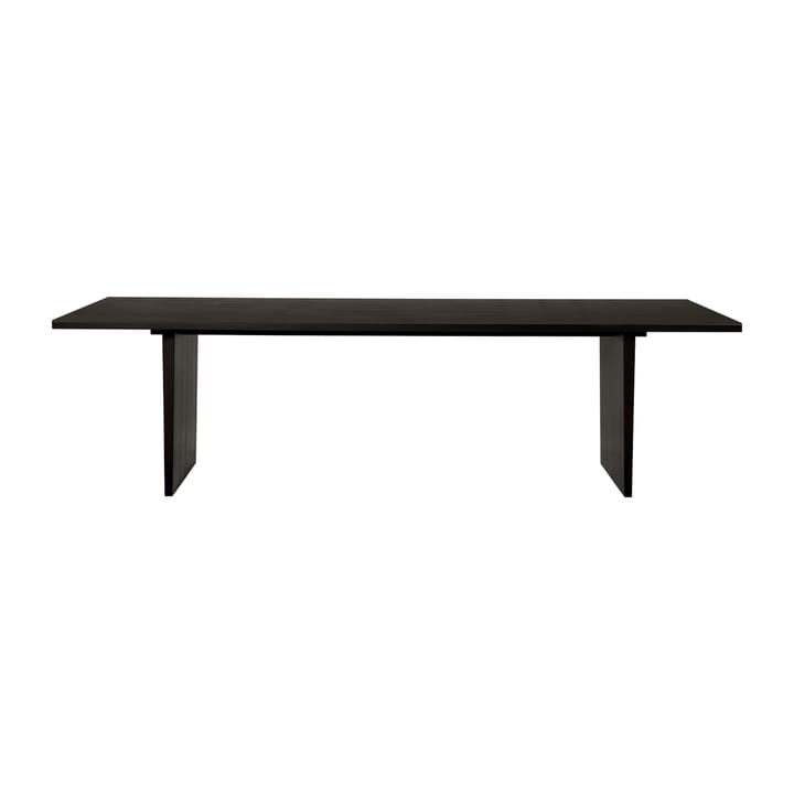 Table à manger Private 100x260 cm - Marron-chêne teinté noir - GUBI