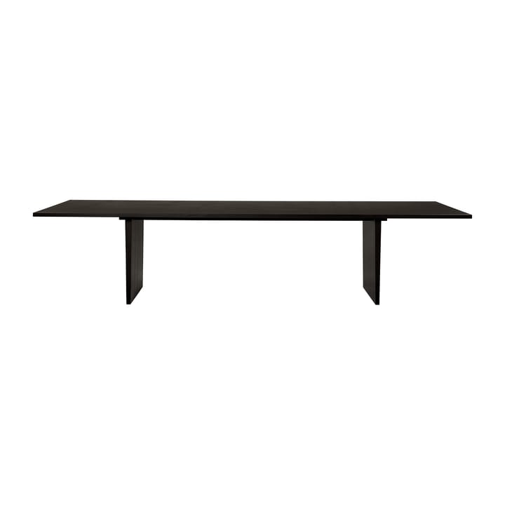 Table à manger Private 100x320 cm - Marron-chêne teinté noir - GUBI