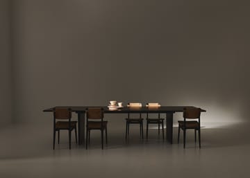 Table à manger Private 100x320 cm - Marron-chêne teinté noir - GUBI