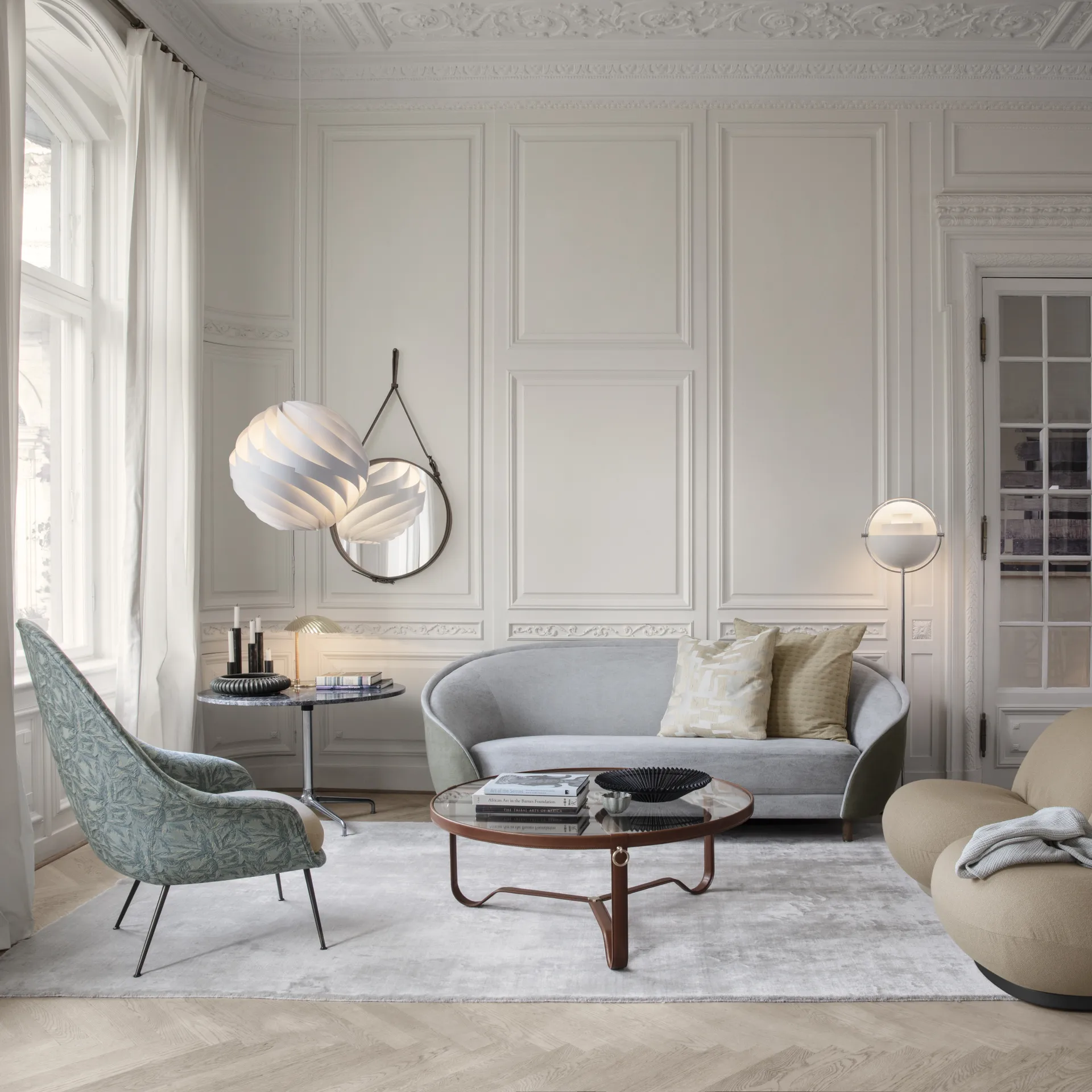 Table basse Adnet Ø100 cm, Fauve GUBI