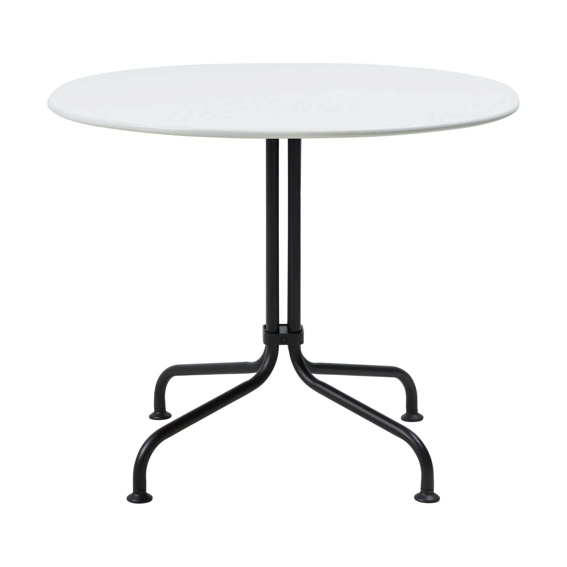 Table basse Carmel Bistro, 75x75 cm, Clam white-black semi matt GUBI